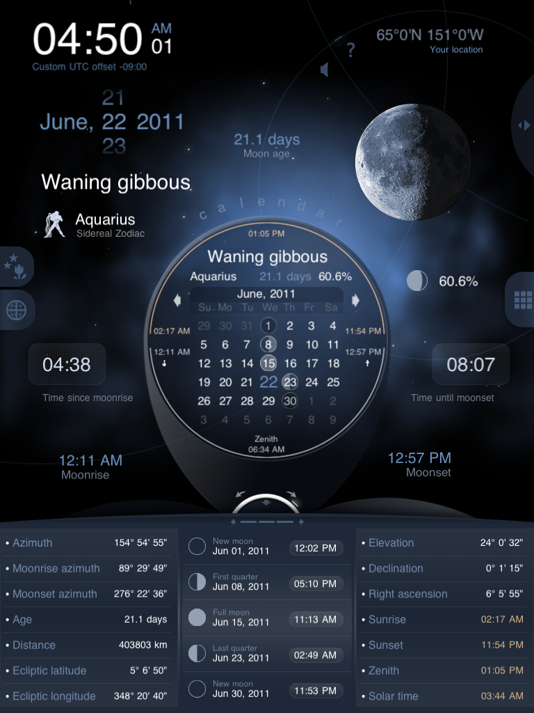Moon Phase iPad Please check out our new Moon Phase iPhone app