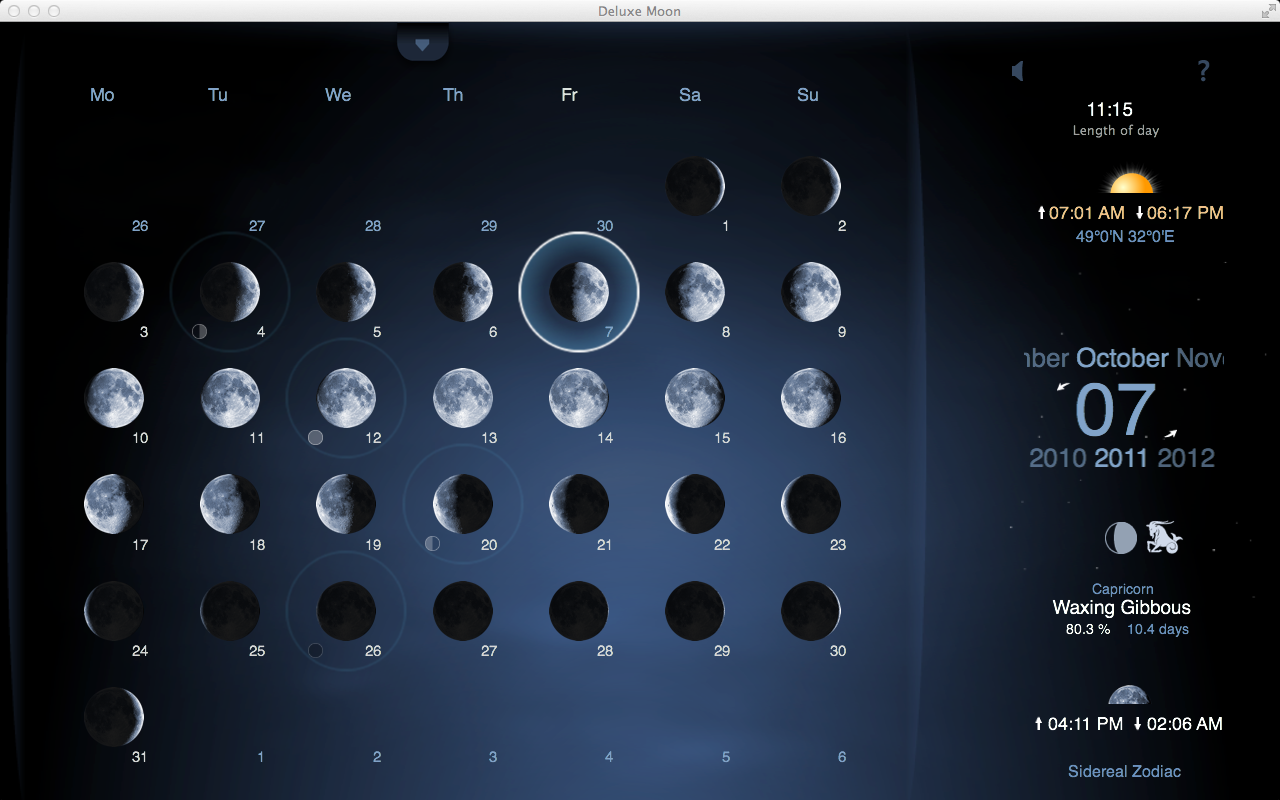Moon Phase Mac - Please check out our new Moon Phase iPhone app